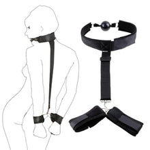 Load image into Gallery viewer, PASTOS Bed Restraints Sex Adults Bondaged Kit Adult Bed Restraint Set Adult Sex Toys BDSM Handcuffs Sex Gag Ball Bondaged Kit Tie Down Straps Sex Play Sex Set Hand Legs Sex Ball Gag and Restraints Sex
