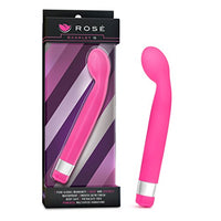 Blush Rose Scarlet G - G Spot Vibrator Stimulator - Curved Bulbous Tip for Intense Stimulation - Satin Smooth Feel - IPX7 Waterproof - Multi Speed Sex Toy for Women - 1 Yr Warranty - Pink