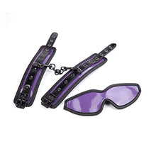 Load image into Gallery viewer, JKYYDS 2 Piece Bondage Sets Wrist Restraint Paddle Blindfolds Adult Toys Fetish Stuff Sex Tools Couple Position SM (Color : Purple)
