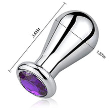 Load image into Gallery viewer, Stainless Steel Big Anal Plug Bulb Shape Jewelry Butt Plug Trainer Set Anal Massager Sex Toy for Men Women (S)
