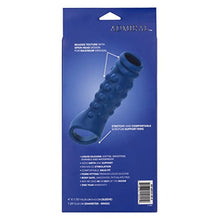 Load image into Gallery viewer, CalExotics Admiral Liquid Silicone Beaded Extension, Blue
