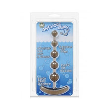 Load image into Gallery viewer, Golden Triangle Anchors Away Anal Beads, Black
