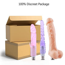 Load image into Gallery viewer, Auxfun Sex Machine Attachments 3XLR Port Large Realistic Dildo 9.9&#39;&#39; Sex Toys Accessories for 3XLR Connector Thrusting Sex Machine
