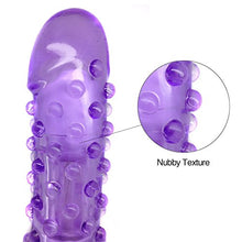 Load image into Gallery viewer, Erotic Bumpy Vibrator - Purple Waterproof Vibrations for Women- Multi-Speed Dial - Female Erotic Bedroom Novelty Aid
