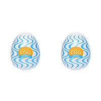 TENGA Disposable, One-Time Use Easy Beat Egg Male Portable Pleasure Device, Wind (Pack of 2)