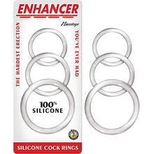 Load image into Gallery viewer, Enhancer Silicone Cockrings - Clear
