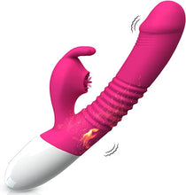 Load image into Gallery viewer, 2022 New G Spot Rabbit Vibrator Dildo for Women, Bunny Ears Tongue Licking Clitorals Stimulator Vibrating Dildo Adult Sex Toys &amp; Games for Couples Pleasure with 7 Vibrating Modes Rechargeable Heating
