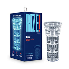 Load image into Gallery viewer, Blush Rize: Luz - 6 inch Open Ended Self Lubricating Male Masturbator - Glows in The Dark - Pleasure Pocket Size Masturbation - Realistic Feel Stroker - Adult Sex Toy for Men - Discreet Shipping
