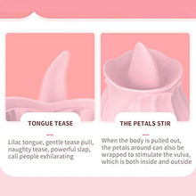 Load image into Gallery viewer, Rose Toys for Woman Sex Toy Adult Toy Lick,Clitorals Stimulator, Electric Women Relaxing Toy10 Modes, Nipple Teasing Clitoris Masturbating Things for Sexual, Vibrating Adult Sex Toy Pink
