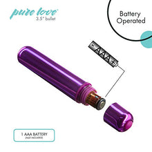 Load image into Gallery viewer, Pure Love Vibrator Bullet, Purple, 3.5 Inch
