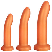 Load image into Gallery viewer, Butt Plug Trainer Kit, T-explorer Pack of 3 Silicone Anal Butt Plug Training Set, Anal Plugs Training Simple Dildos Set with Strong Suction Cup Base Prostate Sex Toys for Beginners Advanced Users
