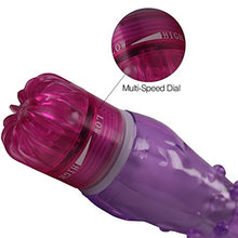 Load image into Gallery viewer, Erotic Bumpy Vibrator - Purple Waterproof Vibrations for Women- Multi-Speed Dial - Female Erotic Bedroom Novelty Aid
