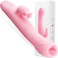 Clitoral G Spot Toy Rose for Women Sucker Telescopic Sucking Vibrator Vibrating Vibrate Adult Sex Rabbit Clitoralis Stimulator Heating Powerful Independent Strong Suction