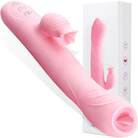 Thrusting G Spot Clitorals Sucking Toys Vibrator Telescopic Toy Rose for Women Sucker Dildo Heating Adult Sex Vibrate Silicone Vibrating Swing Clitoral Clitoralis Stimulator