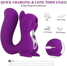 Load image into Gallery viewer, Female Squirrel Nipple Sucker Female Adult Toy for Female Couples, Powerful Sucking and Licking 10 Modes Sucker G Sucking Toy, Female Masturbator
