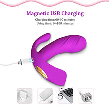 Load image into Gallery viewer, Wearable Vibrator Sex Stimulator for Women, Clitoral G Spot Anal Vibrator Butterfly Vibrating with Remote Control, Waterproof Womens Pleasure Sexual Adult Sex Toys Purple
