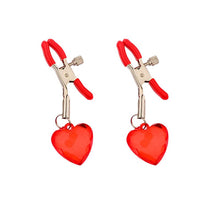 Load image into Gallery viewer, 1 Pair Nipple Clamps with Heart Ornaments, Decorative Nipple Jewelry for Daily Wearing or Couple Flirting, Nipple Clips for Women Pleasure (Deep Blue)
