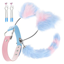 Load image into Gallery viewer, VALICLUD Roleplay Costume Fox Cosplay Set Fox Tail Plug Collar Fox Ears Headband Nipple Clips Role Play Games Accessories for Couple Lover Clothing Set
