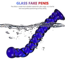 Load image into Gallery viewer, Yustery Glass Artificial Pleasure Wand Masturbation Masturbation Toy Anal Plug Fake Dildos
