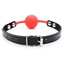 Load image into Gallery viewer, Ball Gag Red Silicone Large - 2 inch by HappyNHealthy
