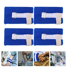 Load image into Gallery viewer, Healifty Wrist Brace Portable Mattress Portable Mattress Restraint Strap Limb Holders: 4pcs Fixation Straps Anklet Straps Restraint Belt Manic Products Patient Supplies Blue Portable Mattress
