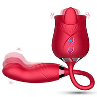 Sex Toy Vibrator for Woman, Clitoral Stimulator Thrusting G Spot Dildo Vibrator with 10 Modes, Rose Adult Sex Toys Game, Clitoris Nipple Licker Stimulator Massager for Female Man Couple