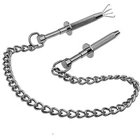 Nipple Claw Clips, Nipple Clamps Clips Nipple Stimulators for Women Men Sex Pleasure, Nipple Toys for Couple Flirting or Own Use (Silver)