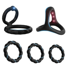 Load image into Gallery viewer, New Pc5 Silicone Penis Ring Combo Set, Enhance Erection Fun, Soft Silicone Penis Ring, Elasticity, Make Penis Longer, Harder, Longer Lasting Adult Sex Toys and Games.
