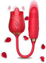 Load image into Gallery viewer, The Rose Sex Toy Vibrator for Women,3 in 1 Clitoris Vibrators G-Spot Stimulator for Couples and Lovers Pleasure,Magnetic Rechargeable Personal Wand Massager,Adult Sex Toys Games (Tongue Licking)09
