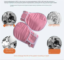 Load image into Gallery viewer, Pink Cotton Anti-Drawing Anti-Scratch Restraint Gloves For The Elderly And Patient Fixed Care With Sealing /Open Mouth (Medium, Open Mouth)
