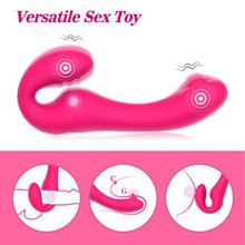 Load image into Gallery viewer, G Spot Clitoral Vibrator for Women and Lesbian-Remote Control Double Ended Strapless Dildo with 10 Flapping&amp;Vibrating Modes ,Waterproof Clitoral Stimulator Versatile Adult Sex Toy
