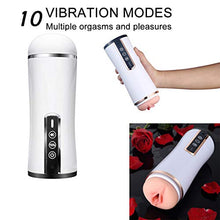 Load image into Gallery viewer, 3D Realistic Silent Silicone Male Electric Masturbator USB Rechargable Automatic Training Waterproof Masturbation Charging Toys Men Auto Masturbators Cup Deep Throat Textured
