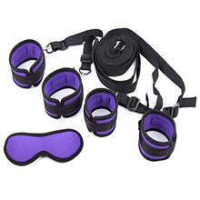 Load image into Gallery viewer, SINJEE Bed Restraints Play with Adjustable Straps BDSM Fetish Bondage Kit with Handcuffs and Ankle Cuffs for SM Sex Play Games Couples
