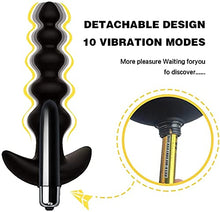 Load image into Gallery viewer, Vibrating Male Prostate Massager, Remote Control Anal Beads Vibrating Anal Plug for Anal Vibrator Stimulation, 10 Speed Vibrating Wearable Vibrating Butt Plug for Advanced Players Anal Plug Toy
