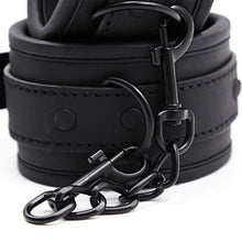 Load image into Gallery viewer, Healifty 1 Pair Ankle Cuffs Role Cuff Adjustable Soft Wrap-Around Leather Bondage
