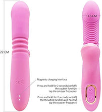 Load image into Gallery viewer, Clit Sucking G Spot Bunny Vibrator - Licking Stimulator Anal Clit Massager with 7 Suction Pulsation Modes 7 Licking Vibration Modes, Silicone Rabbit Dildo
