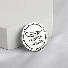 Load image into Gallery viewer, Naughty Tokens for Him Her Sex Token Valentines Day Gift Bedroom Tokens Game for Couple (Feather Tickles)
