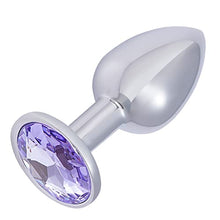 Load image into Gallery viewer, Hmxpls Small Anal Plug, Anal Toy Plug Beginner, Personal Sex Massager, Stainless Steel Butt Plug for Women Men Couples Lover, LightPurlpe
