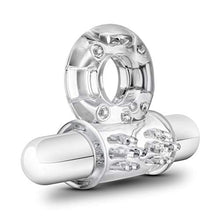 Load image into Gallery viewer, Stay Hard - 10 Function Vibrating Bull Ring - 10 Vibrating Functions Cock Ring -- Clitoral Stimulating Vibrating Cockring - Waterproof --Sex Toy for Men - Sex Toy for Couples (Clear)
