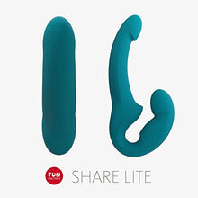 Load image into Gallery viewer, Fun Factory Adult Toys | &#39;Share Lite&#39; Double Dildo Sex Toy for Women | Strapless/Strap On Dildo Couples Sex Toys (deep sea Blue)
