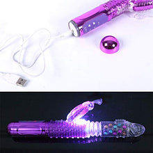 Load image into Gallery viewer, Thrusting G Spot Adult Toy Vibrator Telescopic Sucking Rose for Women Butterfly Rotating Rabbit Clitoral Wand Swing Clitoralis pleasurable Heat Training Flexible Anal Large
