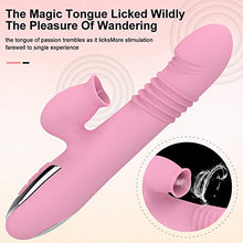 Load image into Gallery viewer, G Spot Bullet Vibrator Rabbit Rechargeable Dildo for Women Pleasure Silicone Sex Toys Couples Independent Vaginal Flexible Heating Adult Clit Hands-Free Anal Waterproof Licking
