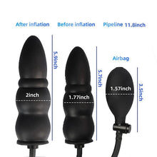 Load image into Gallery viewer, Simple Operation Manual Exhaust Black High Toughness Memorable Soft Silicone Realistic Classic Dick Plug&#39;s Unisex
