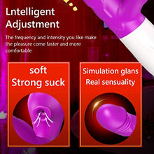 Load image into Gallery viewer, Rabbit Vibrator Vibrator for Women Vaginal Health,G Spot Vibrator with Tongue Licking 10 Vibration Realistic Anal Vibrating for Women Clitoral Clit G Spot Stimulation,Heated Adult Sex Toys
