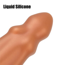 Load image into Gallery viewer, NOPNOG Golden Huge Anal Plug with Suction Cup, Liquid Silicone Anal Dildos, Sex Toys for Men Women (Small)
