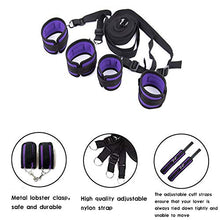 Load image into Gallery viewer, SINJEE Bed Restraints Play with Adjustable Straps BDSM Fetish Bondage Kit with Handcuffs and Ankle Cuffs for SM Sex Play Games Couples
