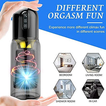 Load image into Gallery viewer, Male Masturbators Hands Free Automatic Toy for Men, Male Masturbator Cup Pocket Pussy Adult Sex Toys Black
