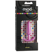 Load image into Gallery viewer, Doc Johnson Mood - Naughty 1 - Silicone Anal Plug - Small - 3.3 in. Long and 0.8 in. Wide - Tapered Base for Comfort Between The Cheeks - Small - Pink
