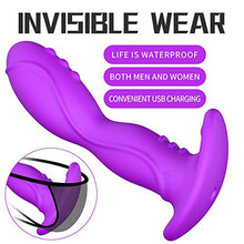 Load image into Gallery viewer, G Spot Panty Remote Rabbit Vibrator Wiggling Wearable Quiet for Women Panties Rotating Clitoris Clitoral Heating Function Vibrating Lifelike Realistic Massage Waterproof Anal
