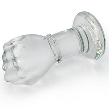 Load image into Gallery viewer, Glass Crystal Anal Plug Fist Hand Butt Plug, G-spot Anal Pleasure Trainer, Transparent Extra Large SM Anal Plugs Butt Plug Dildo Penis for Women Men Masturbation (M)
